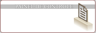 Painel de controle da Hospedagem